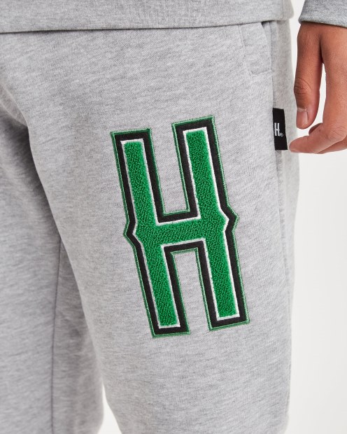 Joggers Og Pulse Gris Jaspeado/blanco/verde/negro Hoodrich