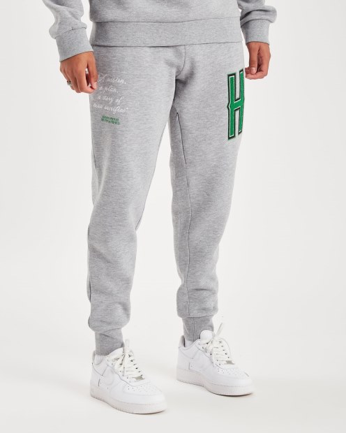 Joggers Og Pulse Gris Jaspeado/blanco/verde/negro Hoodrich