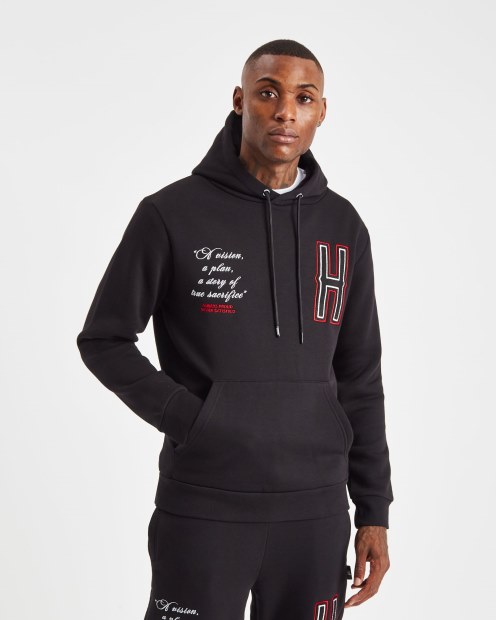 Sudadera Con Capucha Negra/blanca/rojarich Og Pulse