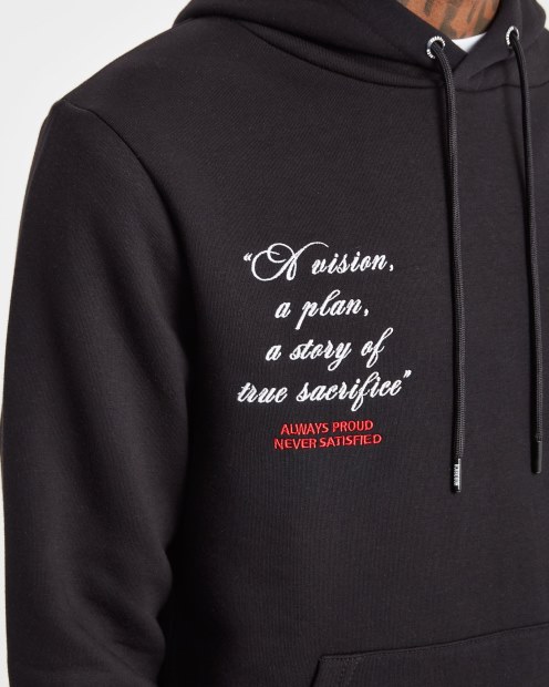 Sudadera Con Capucha Negra/blanca/rojarich Og Pulse