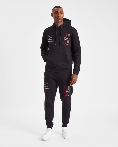 Sudadera Con Capucha Negra/blanca/rojarich Og Pulse