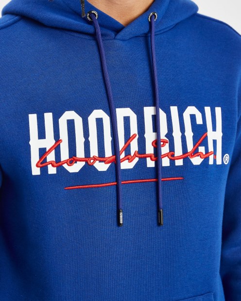 Sudadera Con Capucha Og Blend Hoodrich Azul Sodalita/blanco/lychee