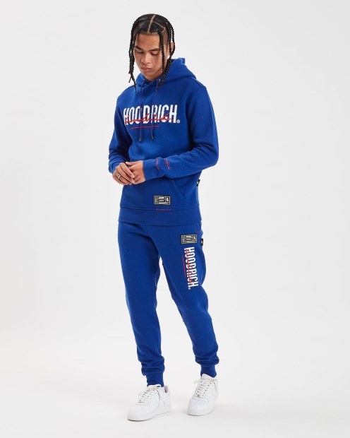 Sudadera Con Capucha Og Blend Hoodrich Azul Sodalita/blanco/lychee