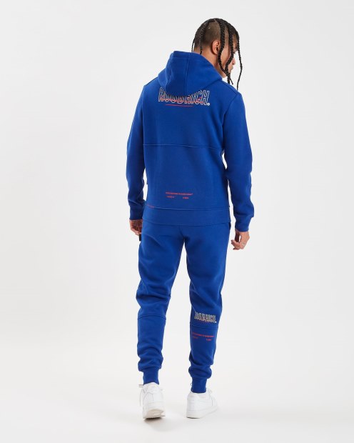 Sudadera Con Capucha Og Blend Hoodrich Azul Sodalita/blanco/lychee