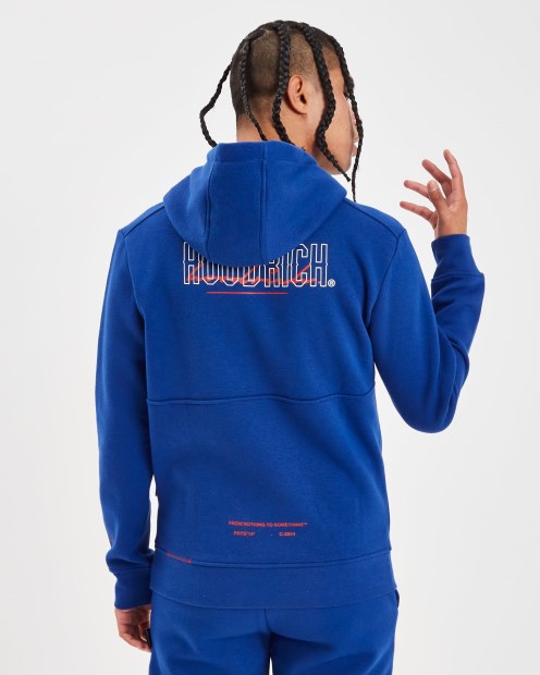 Sudadera Con Capucha Og Blend Hoodrich Azul Sodalita/blanco/lychee