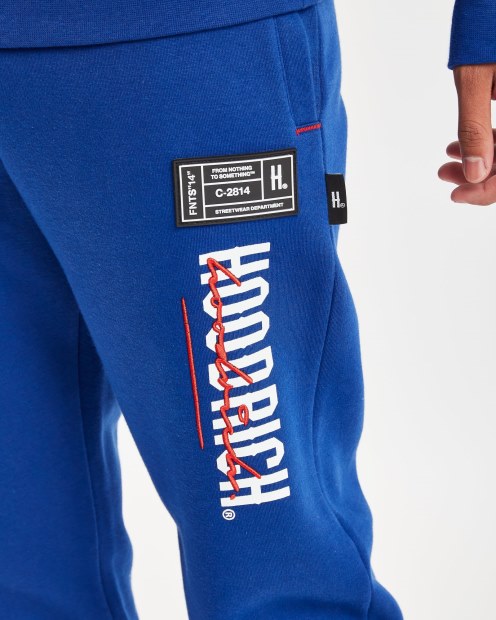 Joggers De Mezcla Og Azul Sodalita/blanco/lychee Hoodrich