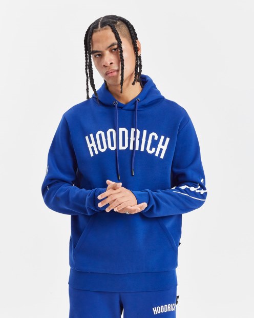 Sudadera Con Capucha Azul Sodalita/blanco/negro Hoodrich Og Tycoon