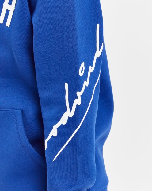 Sudadera Con Capucha Azul Sodalita/blanco/negro Hoodrich Og Tycoon