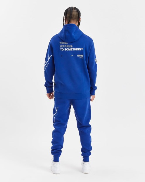 Azul Sodalita/blanco/negro Og Tycoon Joggers Hoodrich