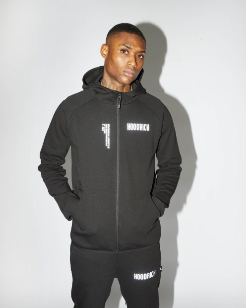 Sudadera Con Capucha Og Phaze Negro Intenso/reflectante