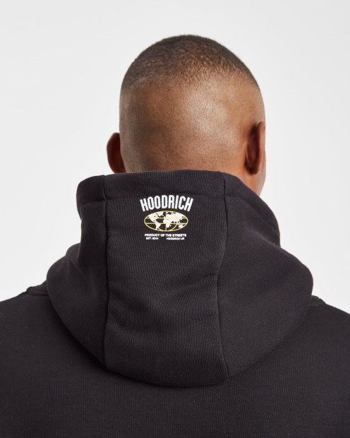 Hoodrich Og Mark Sudadera Con Capucha Negro/blanco/iluminado