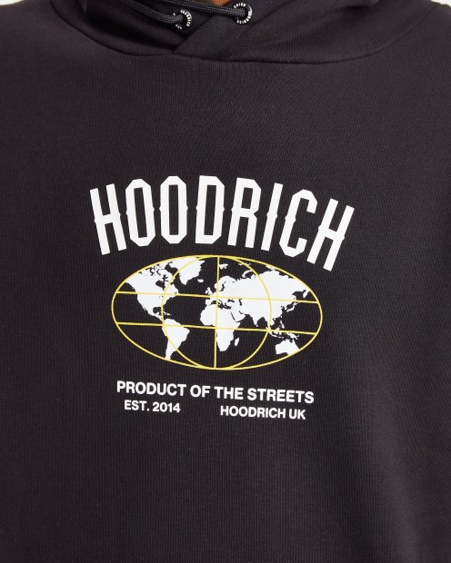 Hoodrich Og Mark Sudadera Con Capucha Negro/blanco/iluminado