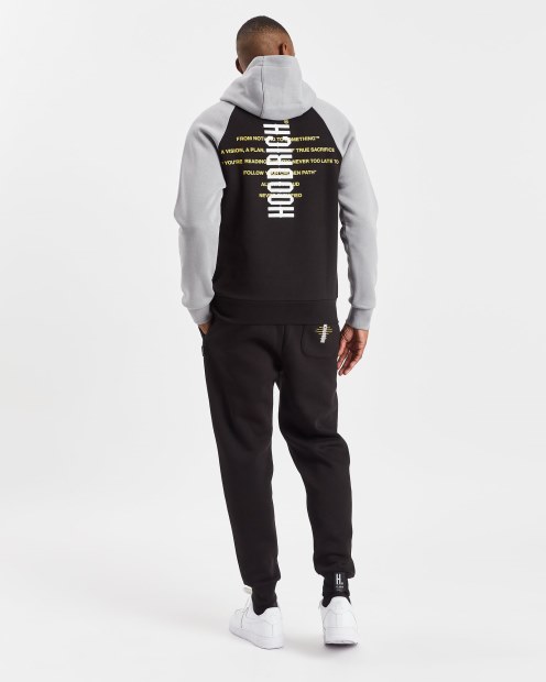 Sudadera Con Capucha Negra/aguanieve/blanca/narciso Og Levelz Hoodrich