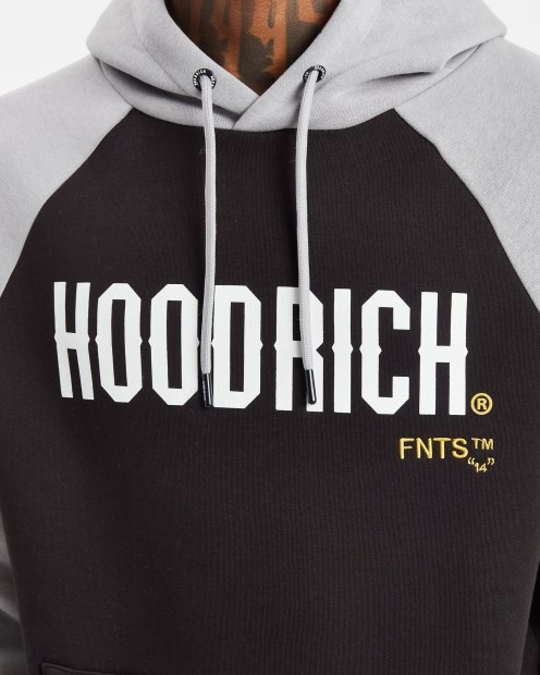 Sudadera Con Capucha Negra/aguanieve/blanca/narciso Og Levelz Hoodrich