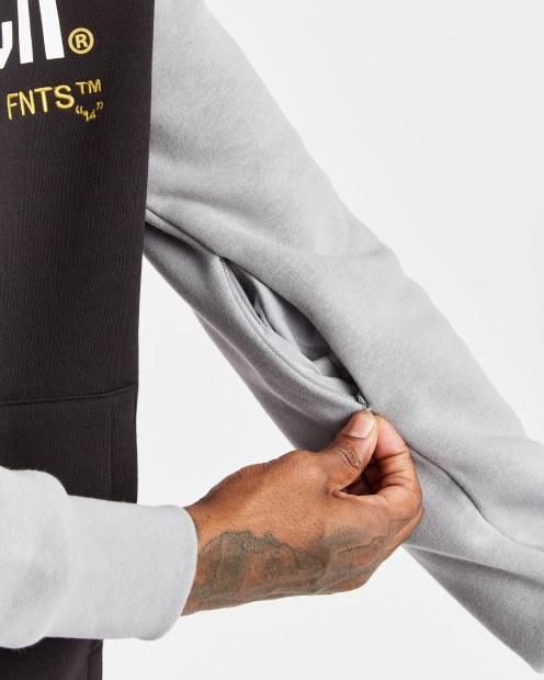 Sudadera Con Capucha Negra/aguanieve/blanca/narciso Og Levelz Hoodrich