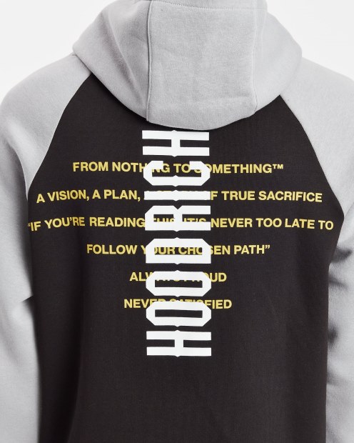 Sudadera Con Capucha Negra/aguanieve/blanca/narciso Og Levelz Hoodrich