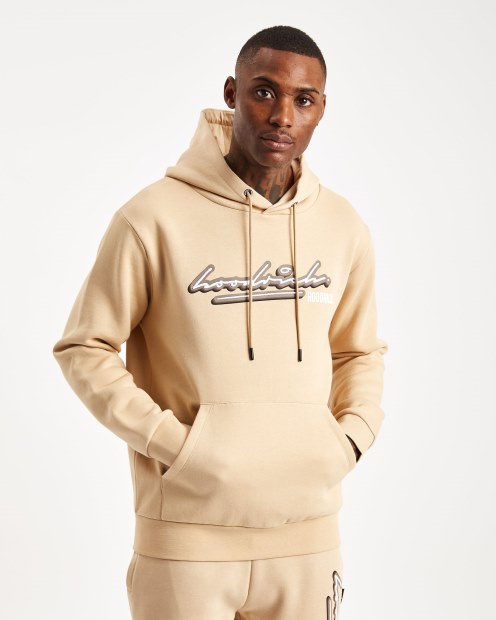 Sudadera Con Capucha Og Ink Hoodrich Crema Irlandesa/blanco/nogal