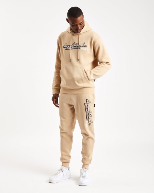 Sudadera Con Capucha Og Ink Hoodrich Crema Irlandesa/blanco/nogal