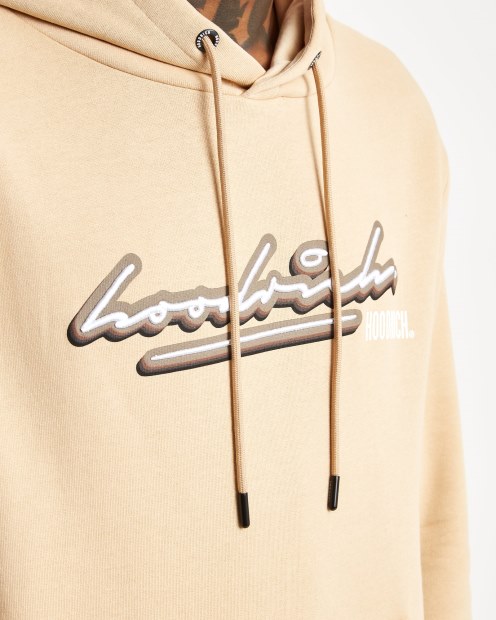 Sudadera Con Capucha Og Ink Hoodrich Crema Irlandesa/blanco/nogal