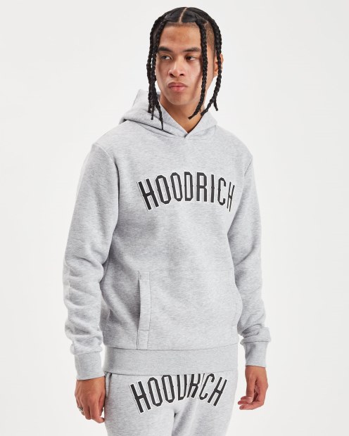 Hoodrich Sudadera Con Capucha De Esencia Gris Jaspeado/blanco/negro Og