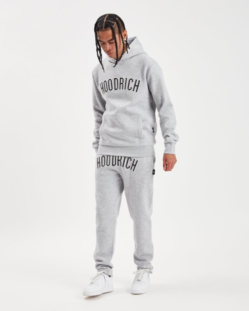 Hoodrich Sudadera Con Capucha De Esencia Gris Jaspeado/blanco/negro Og