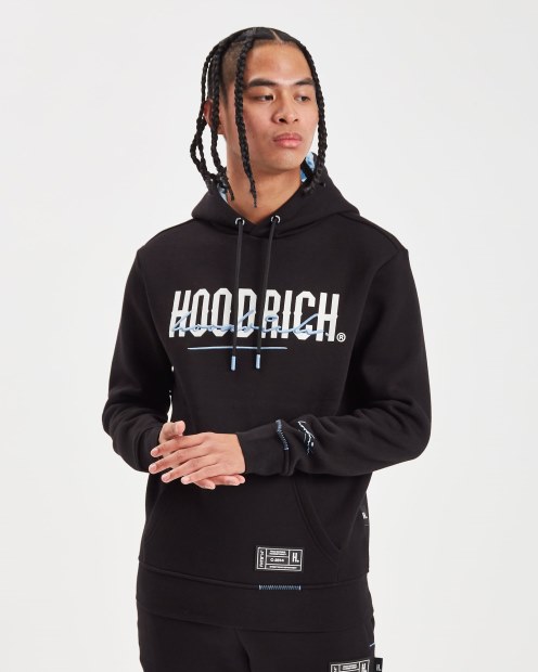 Sudadera Con Capucha Hoodrich Og Blend Negro/azul Plácido