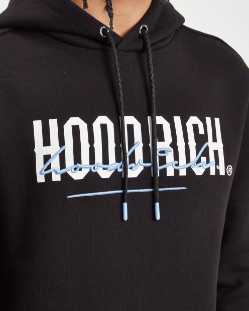 Sudadera Con Capucha Hoodrich Og Blend Negro/azul Plácido