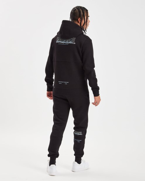 Sudadera Con Capucha Hoodrich Og Blend Negro/azul Plácido