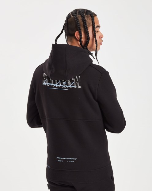 Sudadera Con Capucha Hoodrich Og Blend Negro/azul Plácido