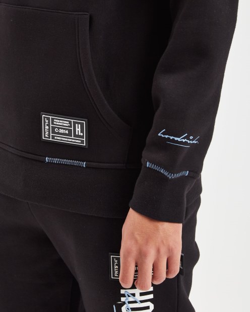 Sudadera Con Capucha Hoodrich Og Blend Negro/azul Plácido