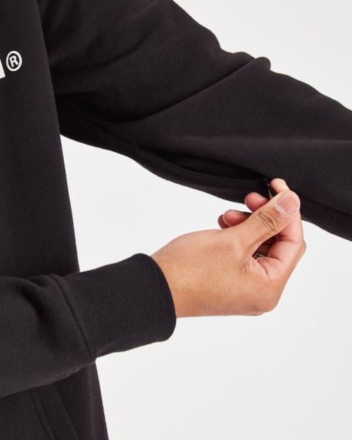 Sudadera Con Capucha Hoodrich Og Blend Negro/azul Plácido