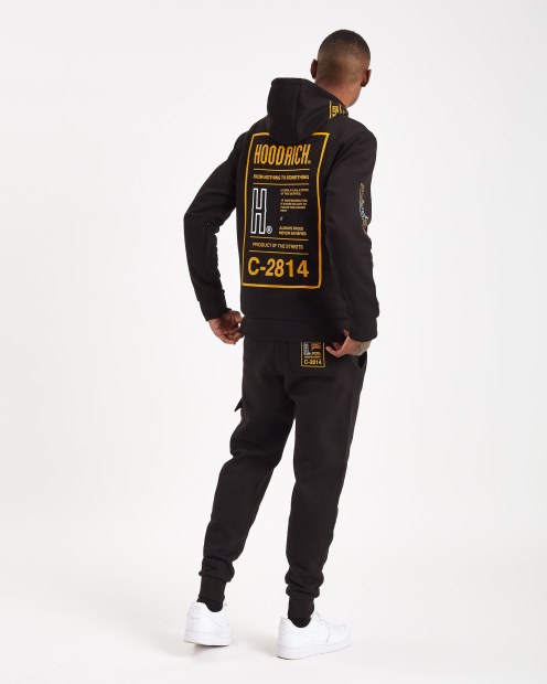 Sudadera Con Capucha Negra/amarilla/blancarich Og Akira V6