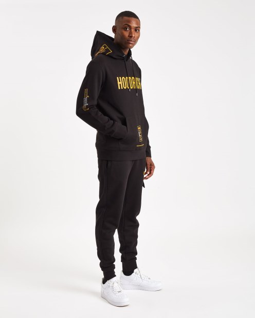 Sudadera Con Capucha Negra/amarilla/blancarich Og Akira V6