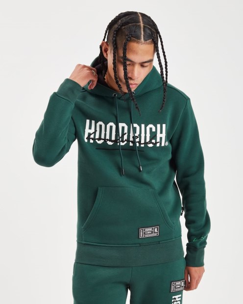 Sudadera Con Capucha Verde/blanca/negra Hoodrich Og Blend