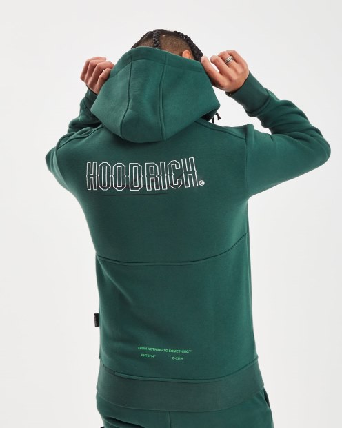 Sudadera Con Capucha Verde/blanca/negra Hoodrich Og Blend