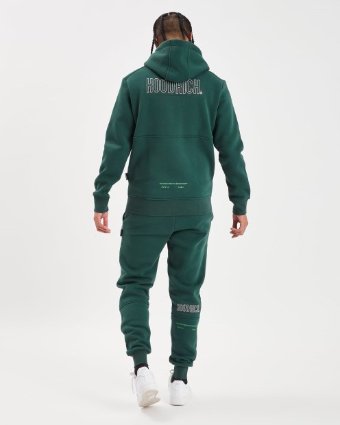 Sudadera Con Capucha Verde/blanca/negra Hoodrich Og Blend