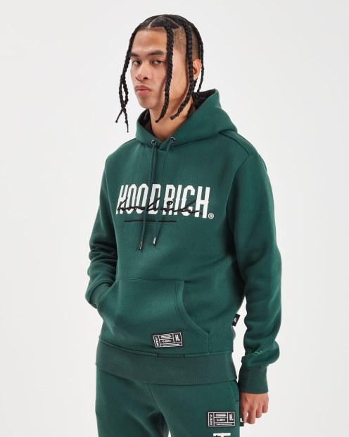 Sudadera Con Capucha Verde/blanca/negra Hoodrich Og Blend