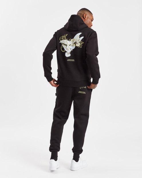 Negro/blanco/iluminado Og Take Flight Sudadera Con Capucha Hoodrich