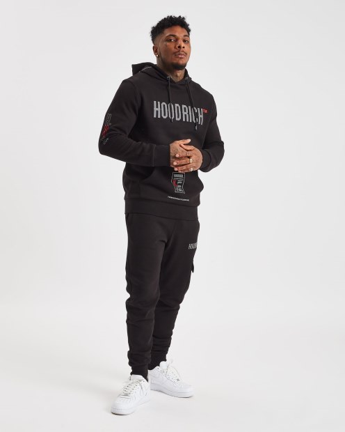 Og Akira V6 Sudadera Con Capucha Negra/reflectante Hoodrich