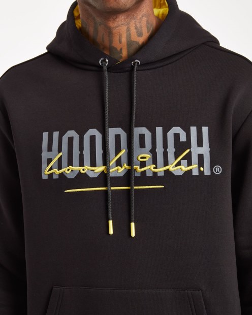 Hoodrich Sudadera Con Capucha Negra/puerta De Hierro/amarillo Og Blend