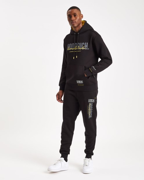 Hoodrich Sudadera Con Capucha Negra/puerta De Hierro/amarillo Og Blend