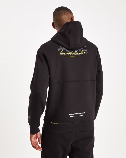 Hoodrich Sudadera Con Capucha Negra/puerta De Hierro/amarillo Og Blend