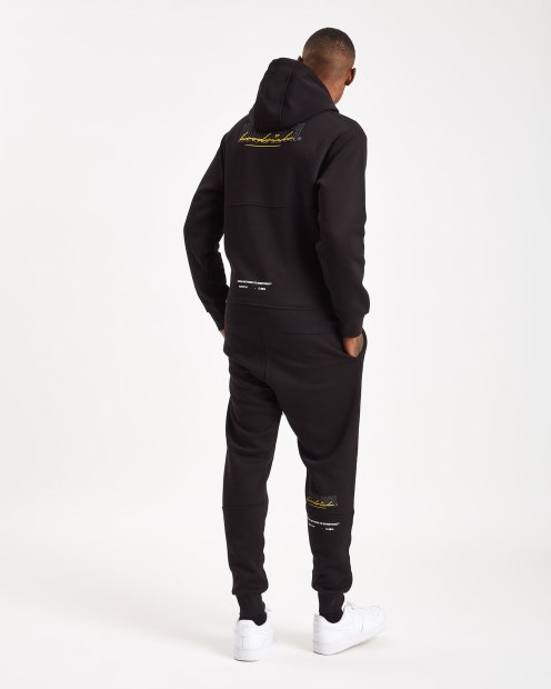 Hoodrich Sudadera Con Capucha Negra/puerta De Hierro/amarillo Og Blend