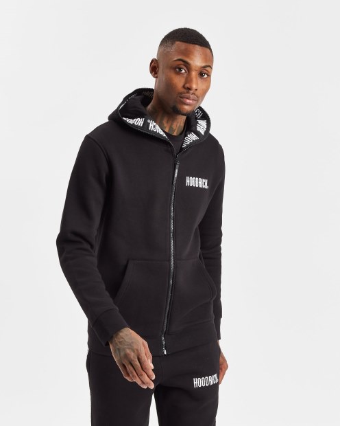 Capucha Negra/blanca Con Capucha Rich Og Infield Full Zip