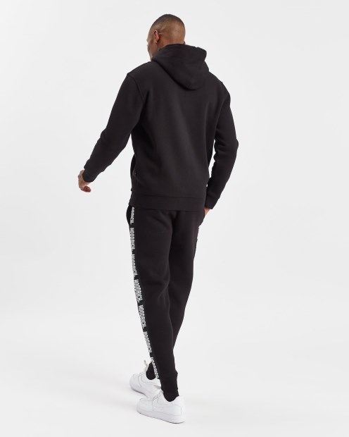 Capucha Negra/blanca Con Capucha Rich Og Infield Full Zip