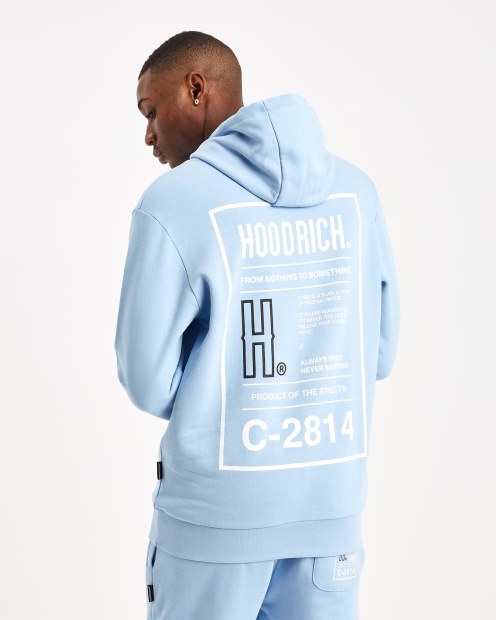 Sudadera Con Capucha Hoodrich Azul Bebé/blanco/negro Og Akira V6
