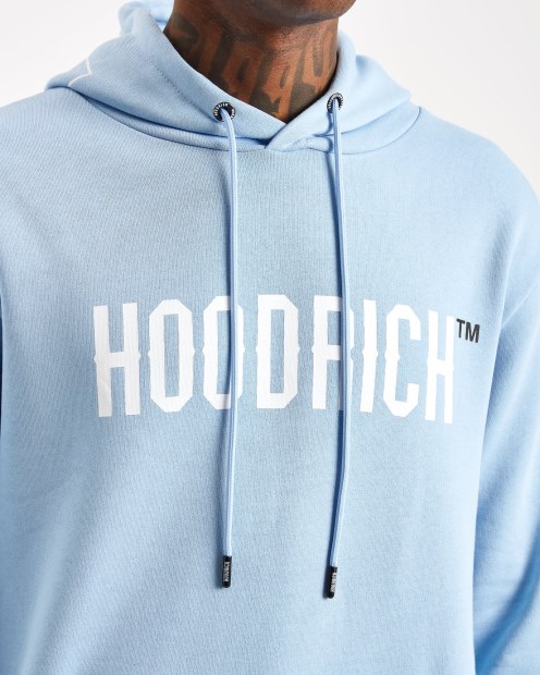Sudadera Con Capucha Hoodrich Azul Bebé/blanco/negro Og Akira V6