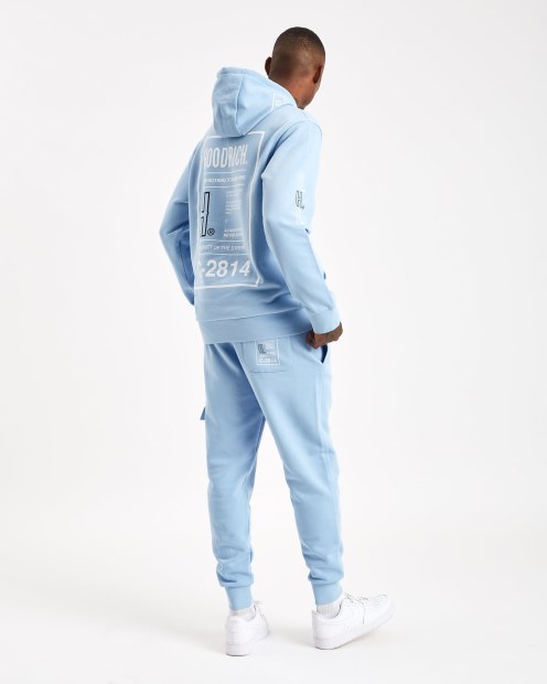 Sudadera Con Capucha Hoodrich Azul Bebé/blanco/negro Og Akira V6