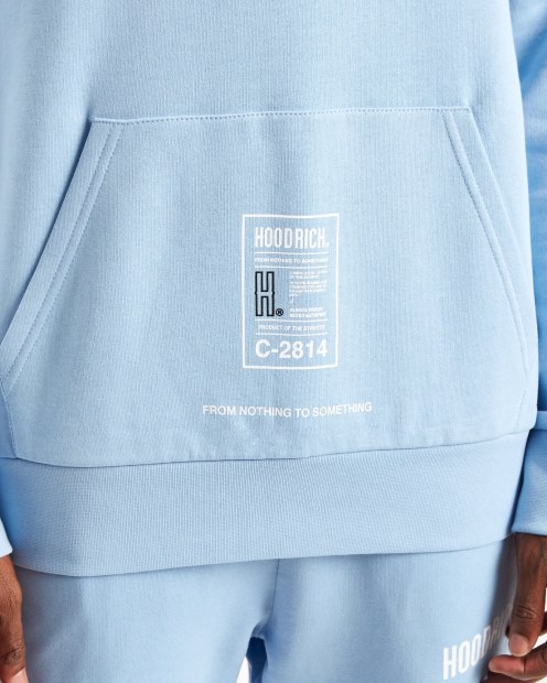 Sudadera Con Capucha Hoodrich Azul Bebé/blanco/negro Og Akira V6