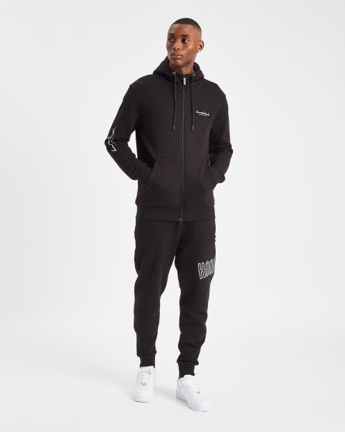 Sudadera Con Cremallera Hoodrich Og Stack Negro/blanco